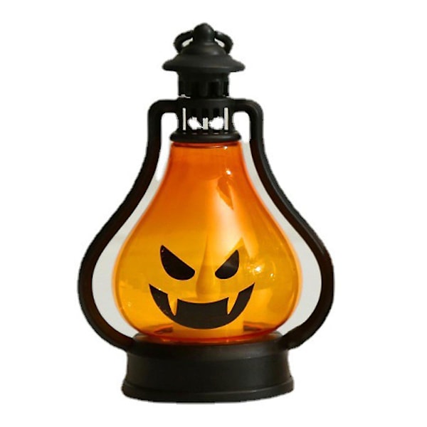 Halloween-fest lanterne rekvisitt hengende dekorasjonslampe gresskarlys C