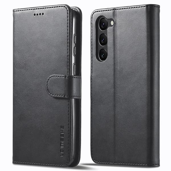 LC.IMEEKE Samsung Galaxy S23 Etui Læder Sort 65