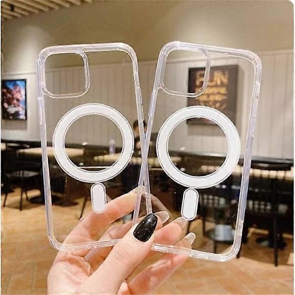 iPhone 11 mobildeksel kompatibelt med MagSafe-lader Transparent