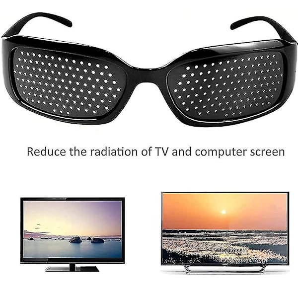 Reikälasit Mikroreikä Anti-myopia Pienireikäiset Lasit Rentoutuminen 2Pcs