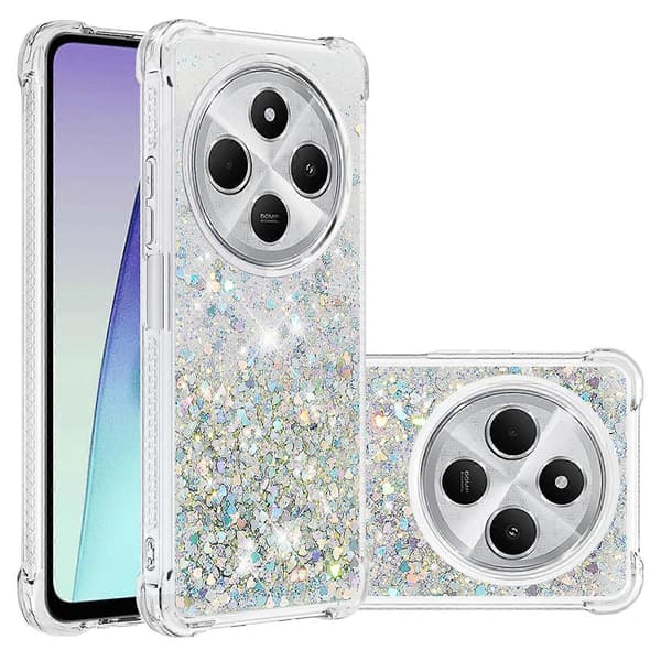 Til Xiaomi Redmi 14C 4G Telefon Cover Multicolor Silver/Hearts