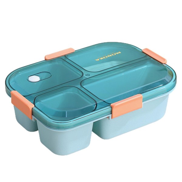 1 Set 1100/1550ml Bento Box 3/4 Grids Fresh-keeping Lunch Container