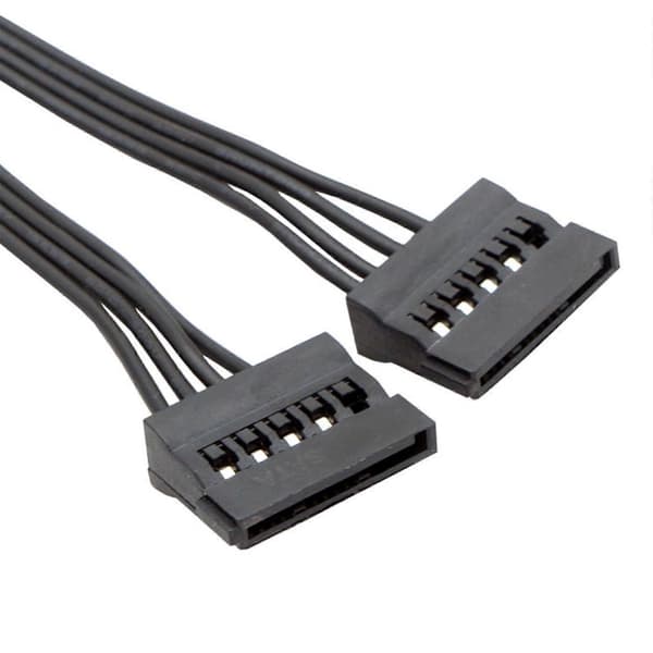22 cm Sata forlængerkabel Sata til Sata harddisk strømforlængerledninger