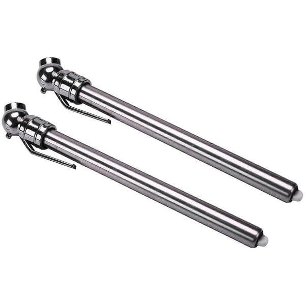 20-pack pennformad däcktrycksmätare 5–50 PSI universal för bil, motorcykel, cykel silver