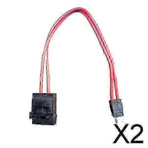2X Bil 2-pins strømoppsamler terminalplugg ledningsnettadapter ACK
