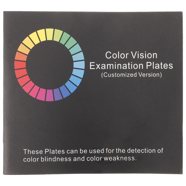 Farveblind testbog Vision Book Farvekort Testkortbog for farvemangel