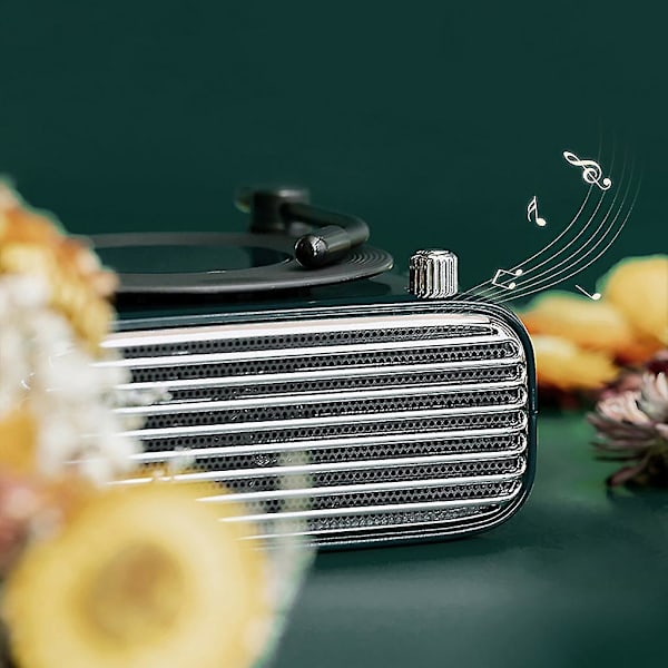 Inbyggt 1000mah Batterikapacitet Bluetooth-kompatibla Högtalare Retro Stil