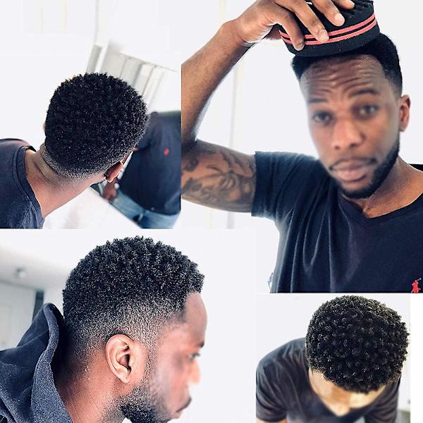 2 st hårstylingverktyg svamp hår twist svamp twist curl borste svamp magisk curl borste dubbelsidig två i ett twist magisk hårsvamp för Hai