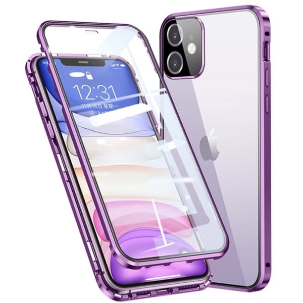 TG iPhone 12 Mini - Stilfuldt Slankt Magnetisk Dobbeltskal Blå