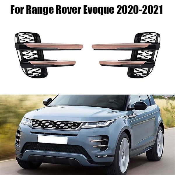 Venstre Front Tåkelys Grill Trim Tåkelampe Strimler Trim Deksel For Range Rover Evoque 2020 2021
