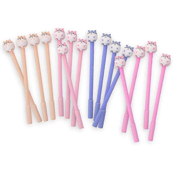 Cartoon Animal Pens, Cute Cartoon Gel Ink Pen Fun Pens Stationery 12 Pcs, Boys And Girls Cute Pens, Suitable For Use In Offices And Schools Gifts For