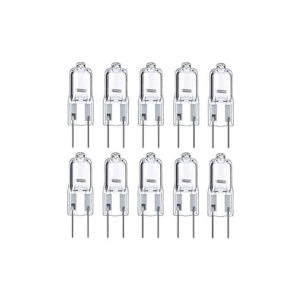 G4 Halogenlampor, 12V 10W, Varmvit, 10-pack 1 lm