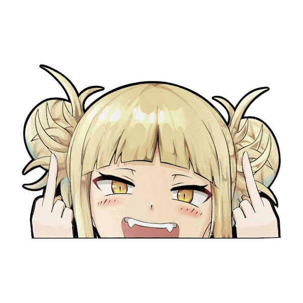 My Hero Academia Himiko Toga -auton tarra Peeker Cartoon Anime Tarrat JDM Ikkuna Takakontti Puskuri Koristeellinen Tarra