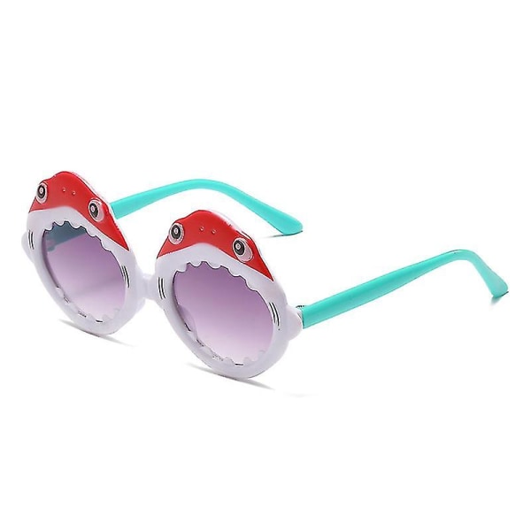 Barnesolbriller Shark Frame Solbriller Babysolbriller for menn og kvinner Red