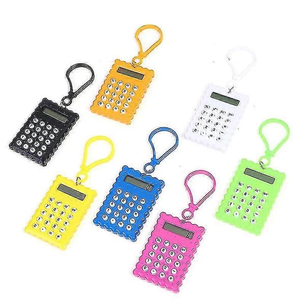 Minikalkulator Lomme Student Kontor Mini Elektronisk Kjeks Kalkulator