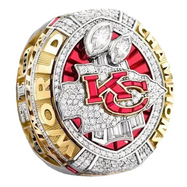 Ny 2023 Legering Ring Mænd Kansas City Chiefs Ring Mahomes Patrick Super Bowl Replika Ring Med Size 13
