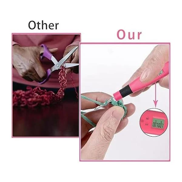 Counting Knitting Machine, Rechargeable Knitting Machine 2 Levels LED Number Knitting Machine for Crocheting