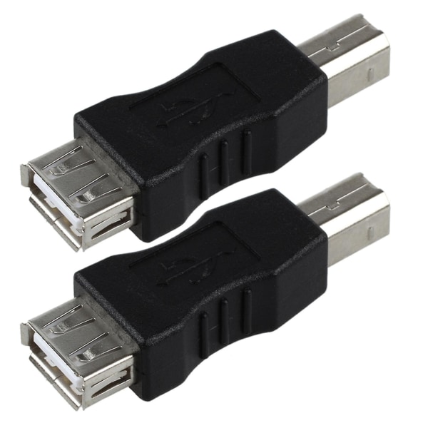 2x USB Type A hun til USB Type B han adapter
