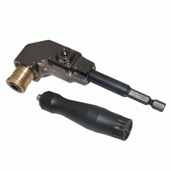 Vinkelrett Driver Socket Holder Adapter Erstatning Batch Head Hjørne Enhet Drill Skrutrekker Black