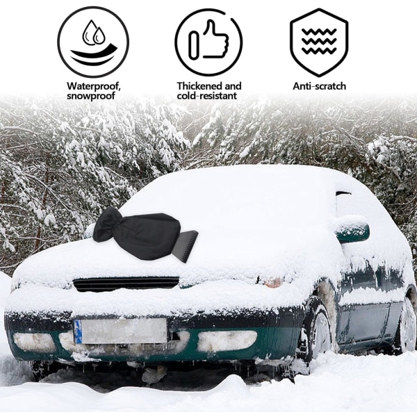 Jääkaavin käsineellä, kestävä ja vakaa autojääkaavin, ammattimainen auton tuulilasin jääkaavin huurteen, lumen ja jään poistamiseen