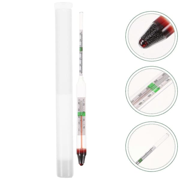 1 sett høypresisjons salinitetshydrometer glass salimeter densitometer for akvarium