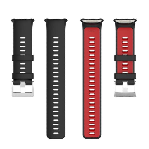 Silikoninen kellon ranneke Polar Vantage V2 -kellolle Black Red