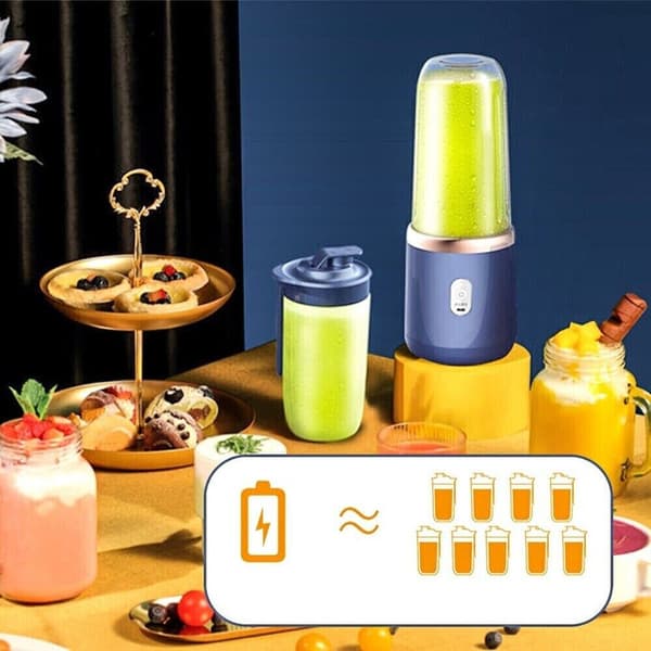 400+400 ml Multifunktionel Stativ Mixer Smoothie Maker Rustfrit Stål Mixer Røremaskine