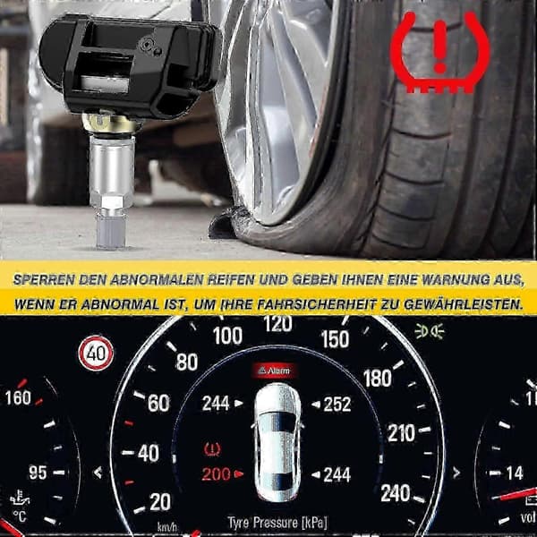 Dekksensor for Mercedes-Benz 433MHZ TPMS RDKS 4x