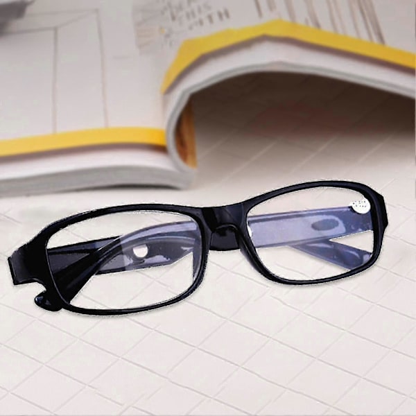 Lesebriller +4.5 +5.0 +5.5 +6.0 Grader Optiske Linser Briller 6 Black