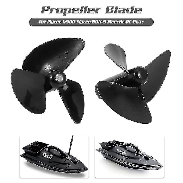 2 stk 3-bladet propel til Flytec V500 Flytec 2011-5 elektrisk Rc båd