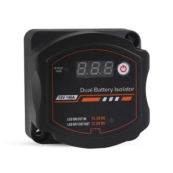 12V 140A Smart dubbel batteriisolator för bil, husbil, ATV, UTV, båt, marin