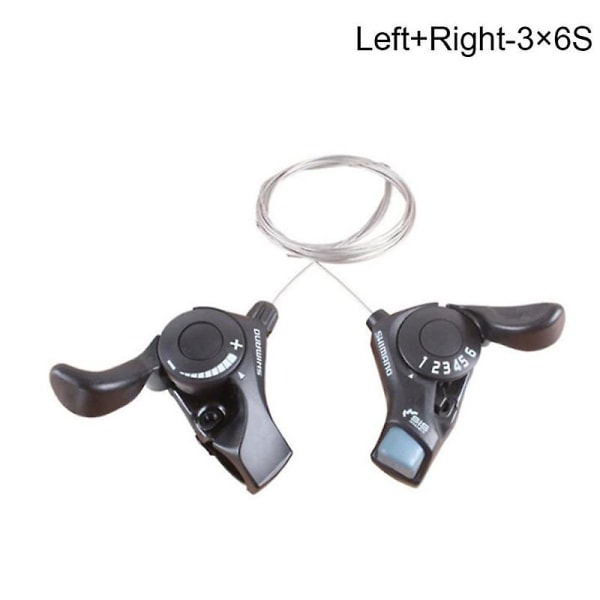 Cykelskifter 3x7 hastighed Trigger Shifters Mtb Cykel Transmissionsskiftegreb Left and Right 1 Pair
