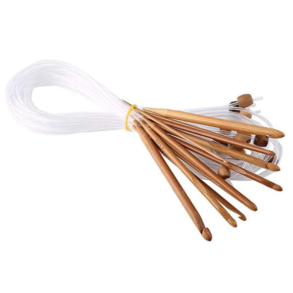 12 sizes Bamboo crochet hooks Set 3-10mm