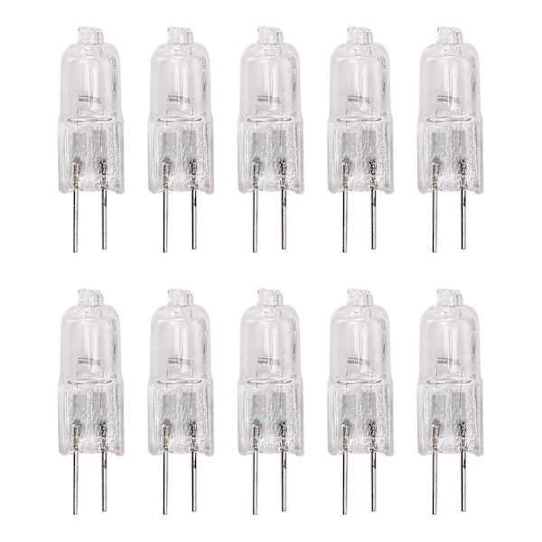 10 X G4 Halogen Pære Lampe Belysning 10w Varm Hvid