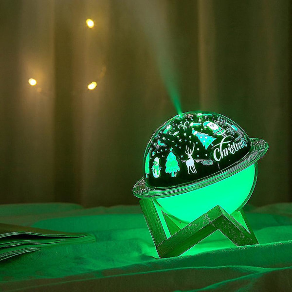 Christmas Planet ilmankostutin Aromadiffuusori Night Light Air Mist Purifier Spray Lamppu