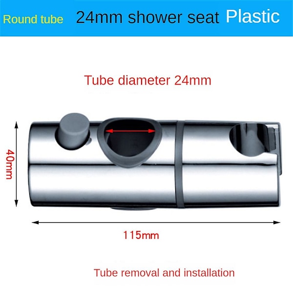 Dusjhodebrakett, Dusjhodeholdere Erstatning Dusj Riser Rail (størrelse:19mm)
