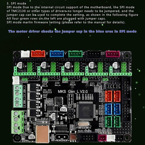 3D-skrivarmoderkort Mks Gen-l V1.0 skrivarstyrkort kompatibelt med Ramps