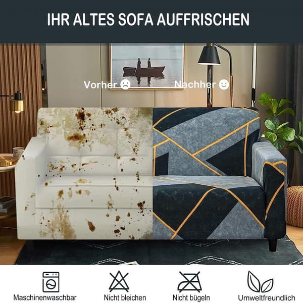 Sofatrekk 3-seters elastisk sofatrekk sofatrekk