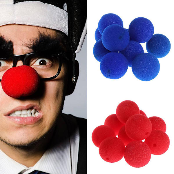 10 stk svampkule klovnenese for jul Halloween kostymefestdekorasjon