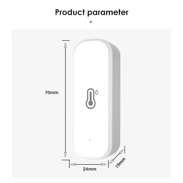 WiFi Tuya Smart Temperatur- og Luftfugtighedssensor, WiFi-rumstermometer og hygrometer