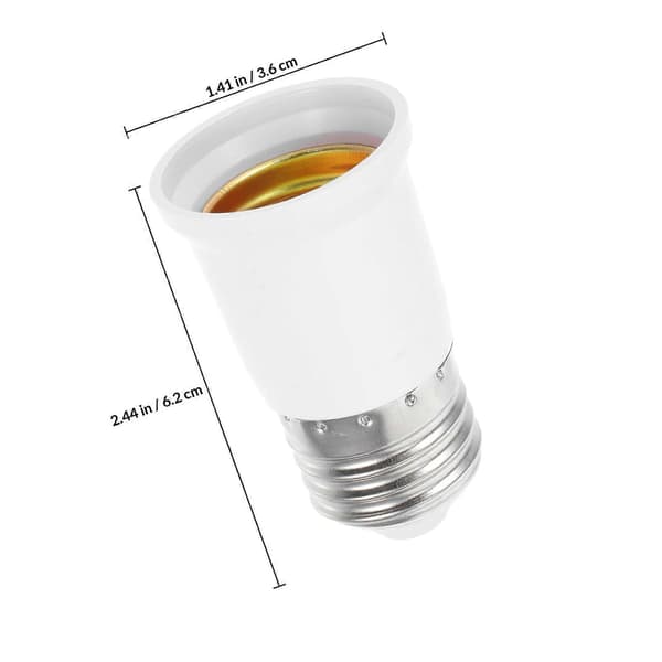 2st Glödlampssockelförlängare E27 Ljusadapter Förlängning Lamphållaradapter Glödlampssockelförlängning LED-glödlampsbasadapter Lampbytesockel f