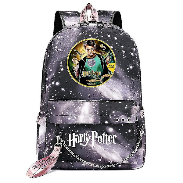 Harry Potter Cartoon Skole Rygsæk - Fashionabel, Høj-kapacitet Teen Rygsæk Til Drenge Og Piger; Ideel Til Rejser, Studerende; Casual Mochilas