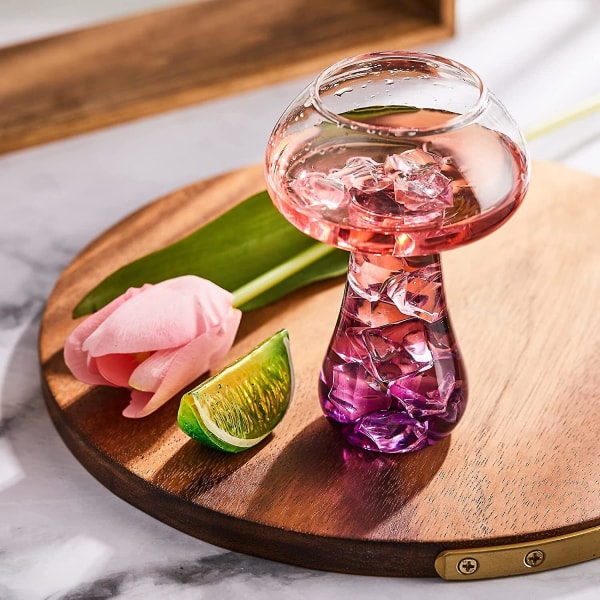 Mushroom Shape Cocktail Glass For Party Bar