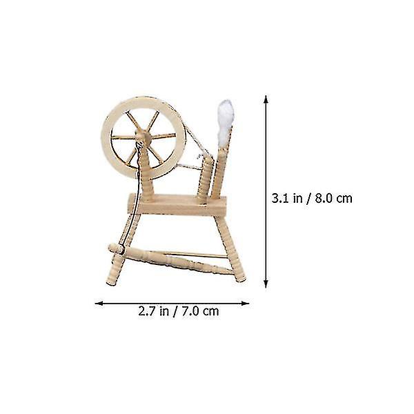 1stk Miniature Gammeldags Håndoprulningsmaskine Model Mini Huspynt