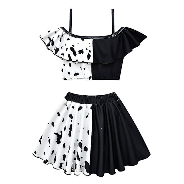 Cruella Badkläder Barn Flickor Bikini Set Strandkläder Volang Baddräkt 3-4 Years