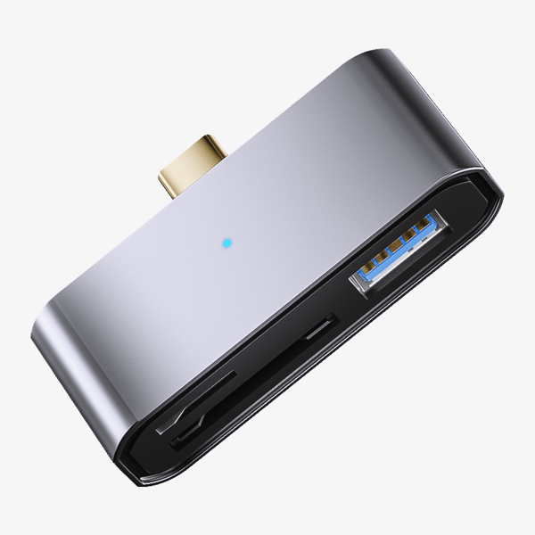 Kullattu T-C - USB + SD/TF-sovitin