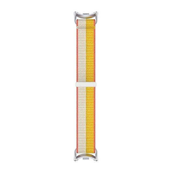 Håndledsrem kompatibel med Xiaomi Smart Band 10 / 9 / 8 Magic Tape Nylon Loop Urrem Beige