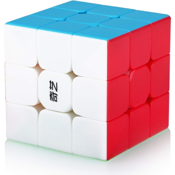 Speed ​​Cube 3x3 3x3x3 Stickerless Magic Puzzle Magic Speed ​​Cube feriegave til børn Voksne (stickerless)
