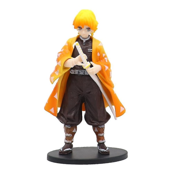 6 st/set Anime Demon Slayer Figur Leksaker Zenitsu Inosuke Tanjiro Nezuko Samlarobjekt PVC Modell Staty Figur Dockor Leksak