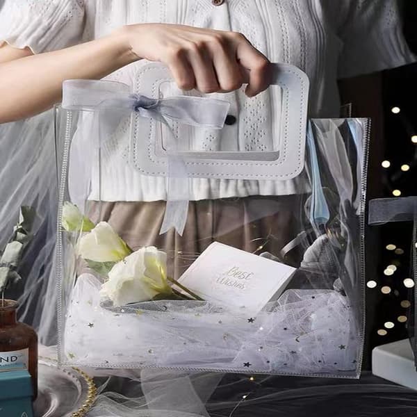 Presentpåse i PVC, transparent